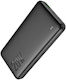 Hoco J87 Tacker Power Bank 10000mAh 20W с USB-A порт и USB-C порт Power Delivery / Бързо зареждане 3.0 Черен