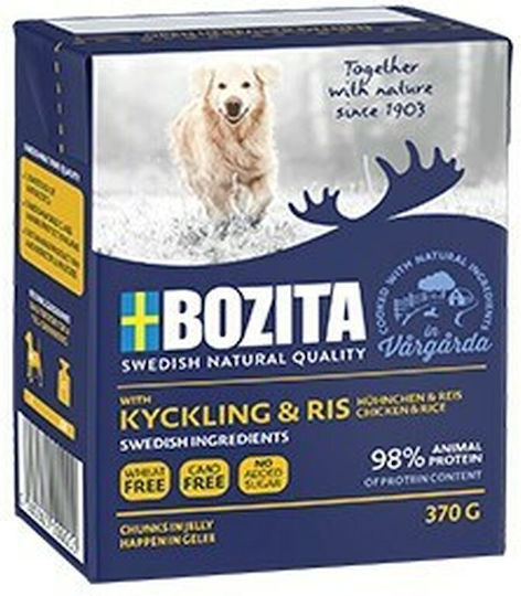 Bozita Wet Food Dogs in Cans with Chicken Grain-Free 370gr