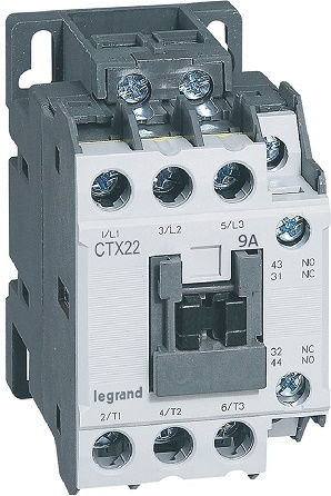 Legrand Ctx3 Ρελέ Ράγας Ισχύος 9A Τριπολικό με Τάση 415V