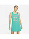 Nike Heritage Summer Mini Athletic Dress Sleeveless Green