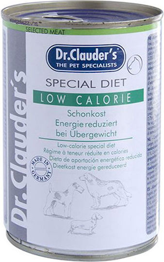 Dr.Clauder's Low Calorie Wet Food Dogs in Cans Diet with Liver 400gr