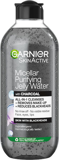Garnier SkinActive Jelly Charcoal Micellar Water Αφαίρεσης Μακιγιάζ Προσώπου για Ακνεϊκές Επιδερμίδες 400ml