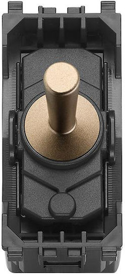 Vimar Eikon Knopf Rolltor in Gold Farbe 22008.88
