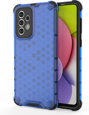 Hurtel Honeycomb Silicone Back Cover Blue (Galaxy A33 5G)