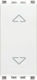 Vimar Eikon Front Plate Wall Push Roller Shutter Button without Frame White 20061.B