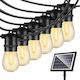 Hanging Solar Light Garland 6W 900lm Warm White 2700K with Photocell