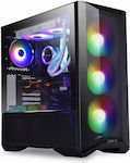 Lian Li Lancool II Mesh RGB+ type C Gaming Midi Tower Computer Case with Window Panel Black