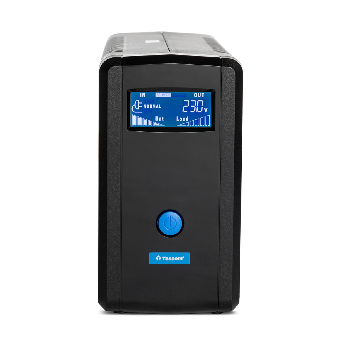 Tescom Leo Plus LCD 2000AP UPS Line-Interactive 2000VA 1200W με 4 Schuko Πρίζες | Skroutz.gr
