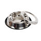 Kerbl Steel Anti-Splash Ανοξείδωτο Μπολ Φαγητού & Νερού για Σκύλο & Γάτα 900ml σε Ασημί Χρώμα