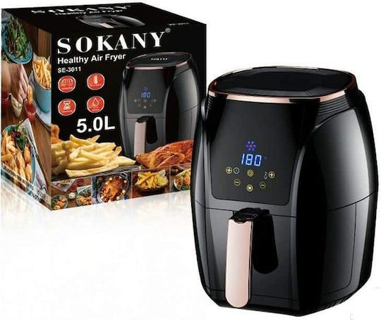 Sokany Air Fryer 5lt Μαύρο SE-3011