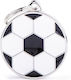 My Family Fußball 3.1x2.5cm Hundetags Rundschreiben Weiße Metall (Personalisierte)