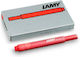 Lamy T10 Replacement Ink for Fountain Pen Red