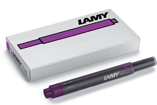 Lamy T10 5 Ανταλλακτικά Μελάνια για Πένα Μωβ