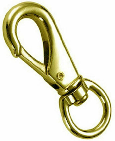 Vltools Lesă/Cordon Câine Curea Cârlig Bronz 80mm în culoarea Argintiu