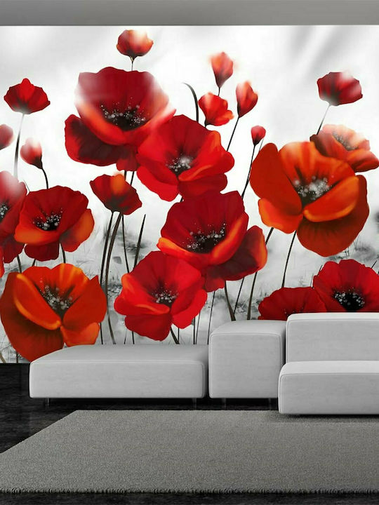 Wall Mural Poppies in the Moonlight Fabric 100x70cm