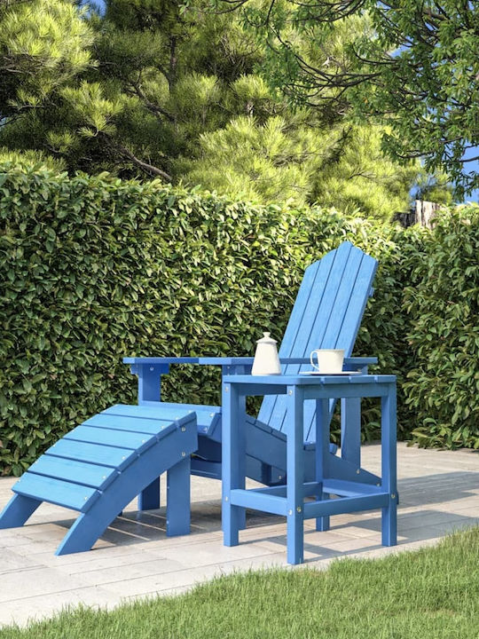 Tisch für kleine Außenbereiche Stabil Adirondack Blue 38x38x46cm