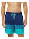 Printed Tribe Men's Swimwear Shorts Aqua Tribe with Patterns