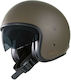 Garibaldi G03X Matt Coffee Motorradhelm Jet ECE 22.05