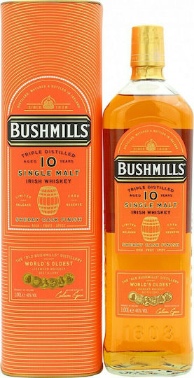 Single Malt Ουίσκι 10 Ετών Ιρλανδίας 46% 1000ml