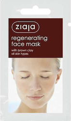 Ziaja Regenerating Brown Μάσκα Ομορφιάς Προσώπου για Ενυδάτωση Με Άργιλο 7ml