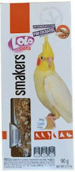 Lolo Pets Smakers Cockatiel with Peanuts Bird Food in Stick 0.09kg