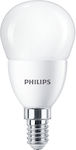 Philips CorePro LED Lampen für Fassung E14 und Form P48 Naturweiß 806lm 1Stück