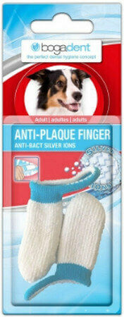 Bogacare Bogadent Anti-Plaque Finger Adult Οδοντόβουρτσα για Σκύλους κατά της Πέτρας & Πλάκας 200gr 2τμχ
