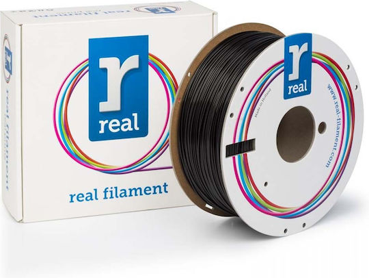 Real Filament Matte PLA 3D Drucker Filament 1,75mm Mattes Schwarz 1kg 1Stück (Spule)