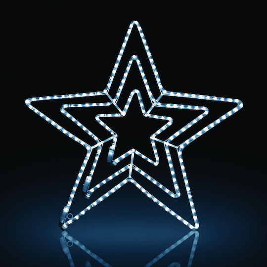 Fos me Plastic Christmas Decorative Pendant Star 80x80cm White