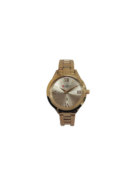 Curren Watch Battery with Gold Metal Bracelet