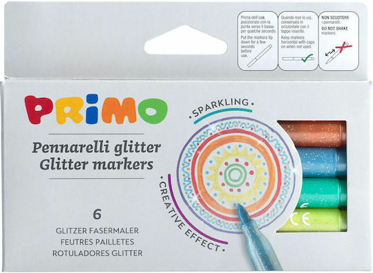 Primo Sclipici Markere de Desen Set 6buc