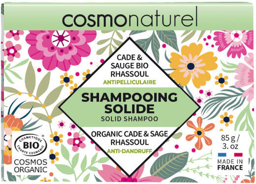 Cosmo Naturel Органичен Сертифициран Твърд Шампоан Против Пърхот За Всеки Тип Коса 85г