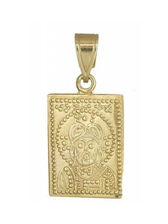 Pendant Kids Talisman Double Sided Constantine from Gold 14K