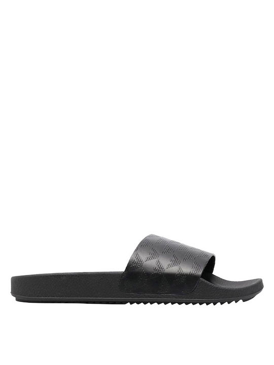 Emporio Armani Ανδρικά Slides Μαύρα