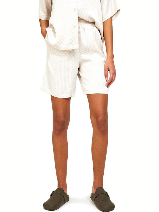 Jack & Jones Γυναικείο Ψηλόμεσο Σορτς Oatmeal
