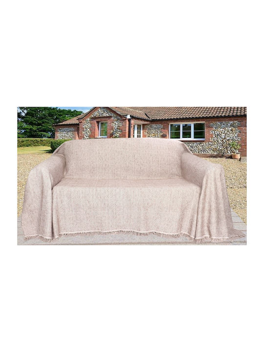 Mc Decor Peal Ριχτάρι Διθέσιου Καναπέ Chenille 180x250εκ. Mink