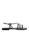Women's Flat Sandals in Black Color