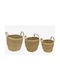 Wicker Decorative Baskets Set 3pcs