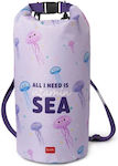 Legami Milano Jellyfish Sac uscat Înapoi cu o capacitate de 10 litri Violet