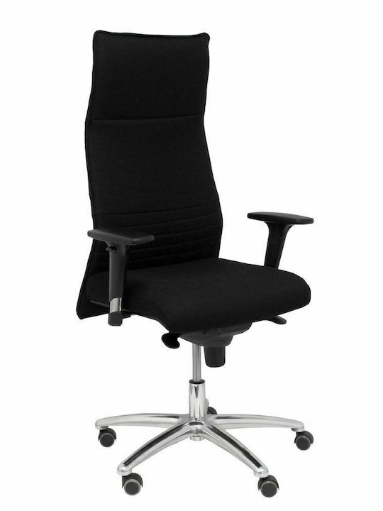 Καρέκλα Γραφείου με Ανάκλιση και Ρυθμιζόμενα Μπράτσα Albacete XL Μαύρη P&C