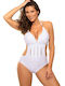 Monokini with Openings Push Up White