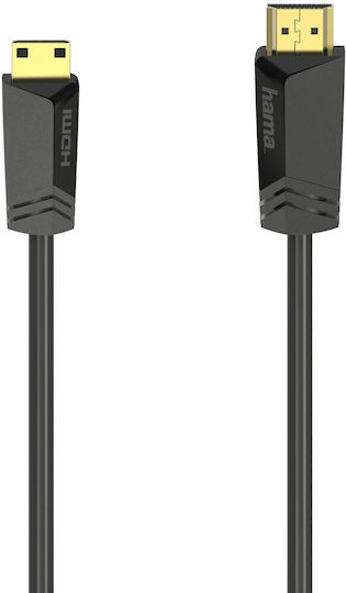 HAMA Cablu HDMI 2.0 Premium High Speed 4K 60Hz HDR HDMI De Sex Masculin - Mini HDMI De Sex Masculin 1.5m Negru