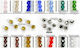 Faitakis Pack Plastic Craft Beads Pink 80pcs Swarovski Type 4mm