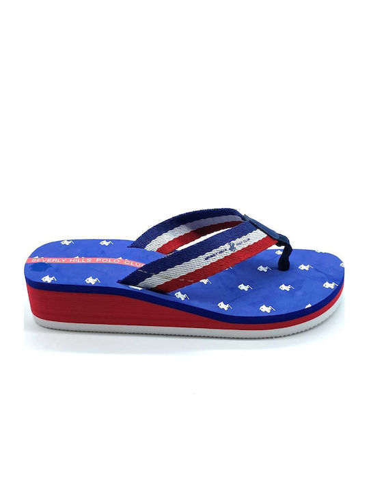 Beverly Hills Polo Club Flip Flops Μπλε