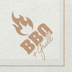 Χαρτοπετσέτες BBQ and Grill Μπεζ 33x33εκ. 16τμχ