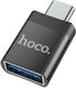 Hoco UA17 Convertor USB-C masculin în USB-A fem...