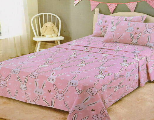 VS Home Παιδικό Κουβερλί Μονό Rabbit Ροζ 160x240εκ.