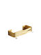 Cyclops Επιτοίχια Ραφιέρα Μπάνιου Μεταλλική 38x16x7cm Gold