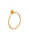 Sanco Ergon Single Wall-Mounted Bathroom Ring Gold