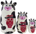 Wooden Bamboozle Cow 14cm - 3 pieces